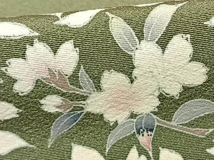 平和屋着物●訪問着 友禅 枝花文 正絹 逸品 AABF0656fy
