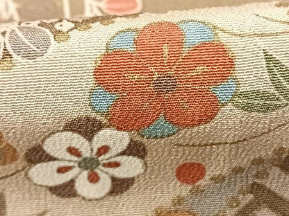 平和屋着物●訪問着 雪輪花文 暈し染め 金彩 正絹 逸品 未使用 AABF0657fy