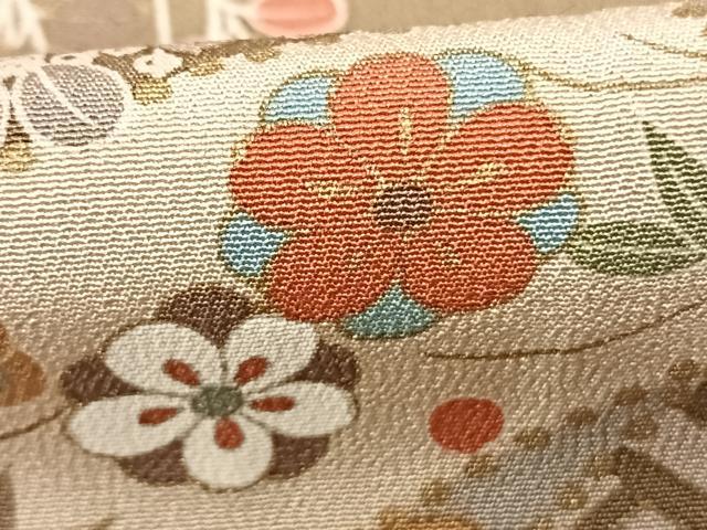 平和屋着物●訪問着 雪輪花文 暈し染め 金彩 正絹 逸品 未使用 AABF0657fy