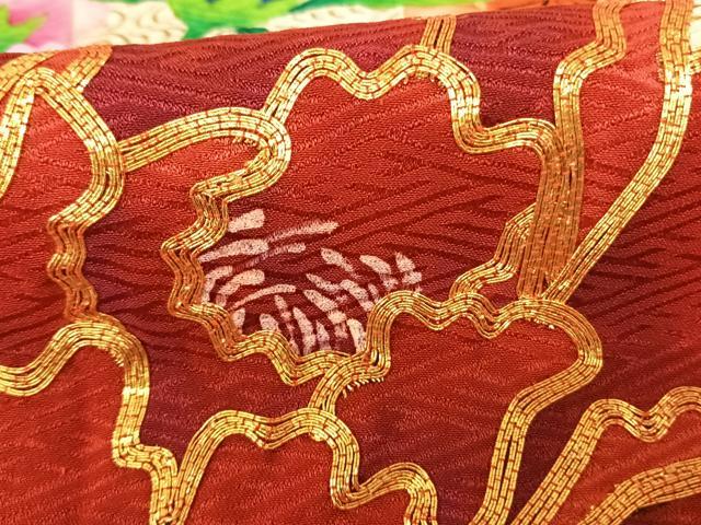 平和屋着物●豪華振袖 駒刺繍 絞り 流水花文 金彩 ロング丈 正絹 逸品 AABF0660fy