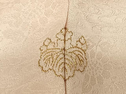 平和屋着物●訪問着 駒刺繍 枝花文 暈し染め 金彩 正絹 逸品 AABF0662fy