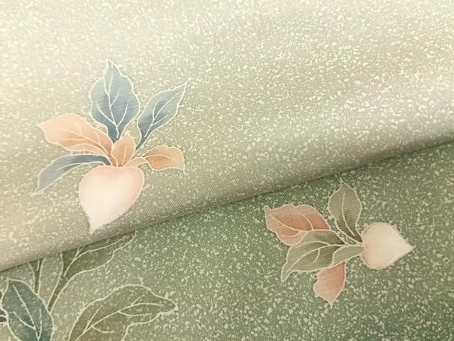 平和屋着物●本場縞大島紬 訪問着 作家物 蕪 暈し染め 宮之原織物謹製 証紙付き 正絹 逸品 AABF0663fy