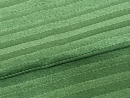 平和屋着物●振袖用長襦袢 無双仕立て 縞 若竹色 半衿刺繍 正絹 逸品 AABF0668fy