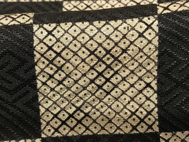 平和屋着物●長襦袢 無双仕立て 市松文様 正絹 逸品 AABF0669fy