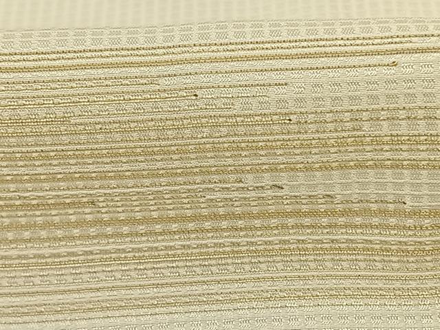 平和屋着物●長襦袢 無双仕立て 横縞 金糸 伊勢丹扱い 正絹 逸品 AABF0670fy