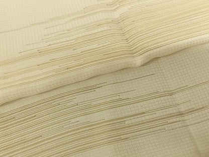 平和屋着物●長襦袢 無双仕立て 横縞 金糸 伊勢丹扱い 正絹 逸品 AABF0670fy