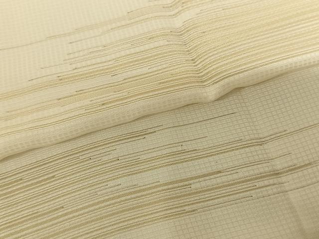 平和屋着物●長襦袢 無双仕立て 横縞 金糸 伊勢丹扱い 正絹 逸品 AABF0670fy