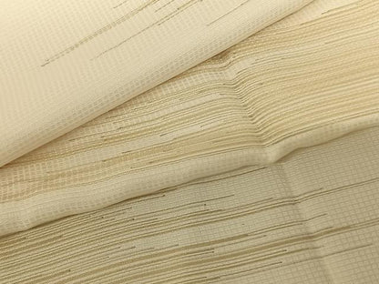 平和屋着物●長襦袢 無双仕立て 横縞 金糸 伊勢丹扱い 正絹 逸品 AABF0670fy