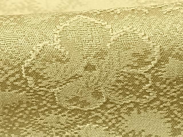 平和屋着物●上質な色無地 辻が花地紋 木蘭色 正絹 逸品 AABF0678fy