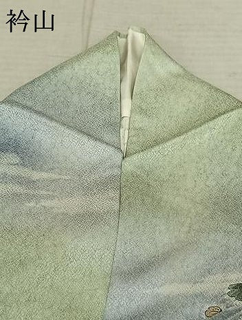 平和屋着物●訪問着 泰常 絞り 辻が花 暈し染め 金彩 銀通し地 正絹 逸品 AABF0681fy