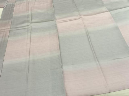平和屋着物●長襦袢 袷 横段文 暈し染め 正絹 逸品 AABF0685fy