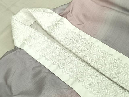 平和屋着物●長襦袢 袷 横段文 暈し染め 正絹 逸品 AABF0685fy