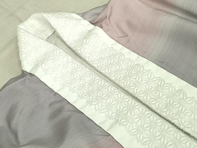 平和屋着物●長襦袢 袷 横段文 暈し染め 正絹 逸品 AABF0685fy