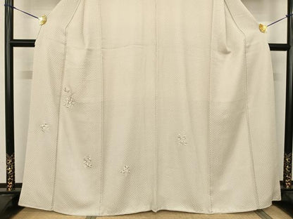 平和屋着物●訪問着 総刺繍 花蝶文 金糸 正絹 逸品 AABF0691fy