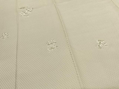 平和屋着物●訪問着 総刺繍 花蝶文 金糸 正絹 逸品 AABF0691fy