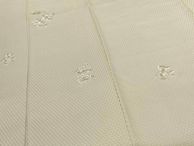 平和屋着物●訪問着 総刺繍 花蝶文 金糸 正絹 逸品 AABF0691fy