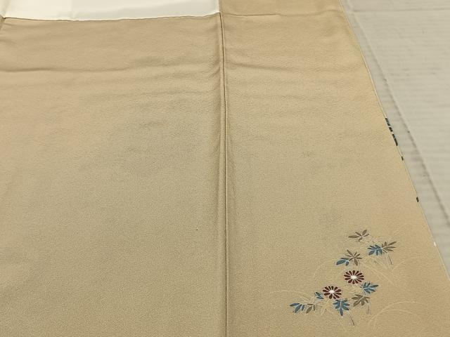 平和屋着物●訪問着 作家物 人物枝花文 暈し染め ロング丈 正絹 逸品 未使用 AABF0693fy