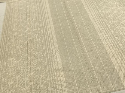 平和屋着物●本塩沢 110亀甲 間道 証紙付き 正絹 逸品 未使用 AABF0696fy