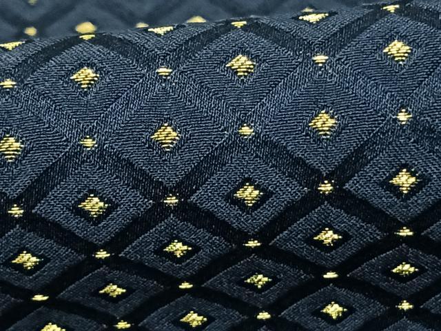 平和屋着物●男性 色紋付・羽織セット 菱文 金糸 キングサイズ 洗える着物 AABF0700fy