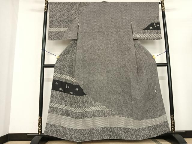 平和屋着物●訪問着 江戸小紋 作家物 玩具文 正絹 逸品 AABF0703fy