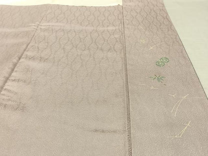 平和屋着物●豪華色留袖 駒刺繍 雪輪花文 暈し染め 金銀彩 正絹 逸品 AABF0704fy
