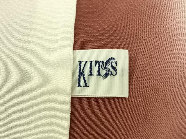 平和屋着物●上質な小紋　総刺繍　鈴　舞花文　黒地　金糸　正絹　逸品　AABF0706fy