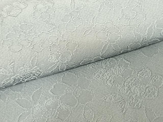 平和屋着物●上質な色無地 舞花地紋 秘色色 正絹 逸品 未使用 AABF0707fy