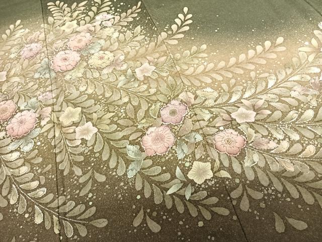 平和屋着物●訪問着　絞り　辻が花　暈し染め　正絹　逸品　未使用　AABF0711fy