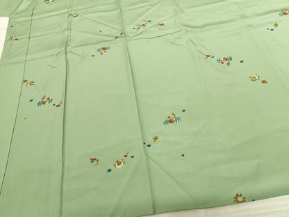 平和屋着物●長襦袢 袷 蟹 海老 亀 金彩 正絹 逸品 AABF0714fy