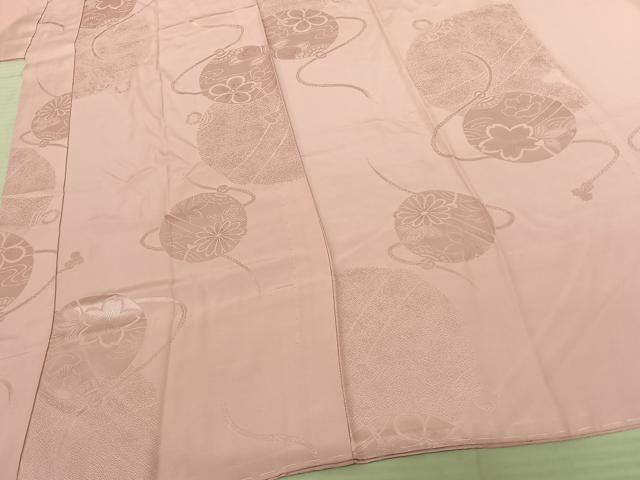 平和屋着物●振袖用長襦袢 無双仕立て 鈴地紋 虹色 半衿刺繍 正絹 逸品 AABF0722fy