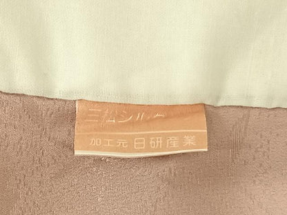 平和屋着物●長襦袢 袷 舞桜地紋 蛍暈し 正絹 逸品 未使用 AABF0723fy