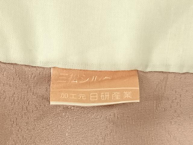 平和屋着物●長襦袢 袷 舞桜地紋 蛍暈し 正絹 逸品 未使用 AABF0723fy