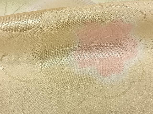 平和屋着物●長襦袢 無双仕立て 舞桜地紋 暈し染め 正絹 逸品 AABF0728fy