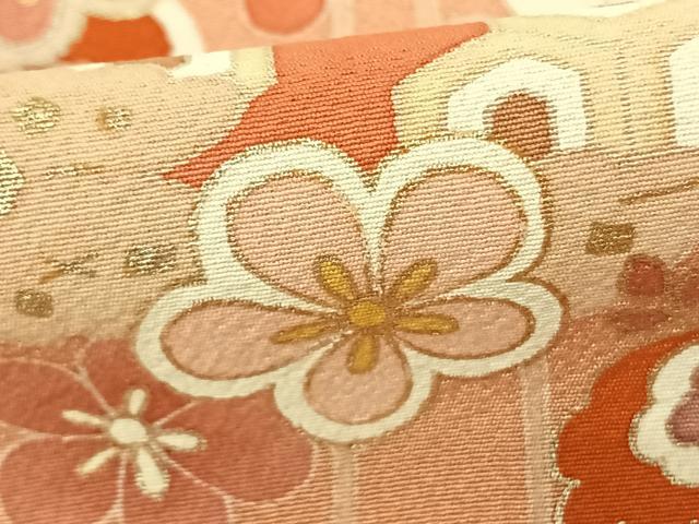 平和屋着物●訪問着 友禅 雪輪花文 暈し染め 金銀彩 丹後ちりめん 仮絵羽 正絹 逸品 未使用 AABF0729fy