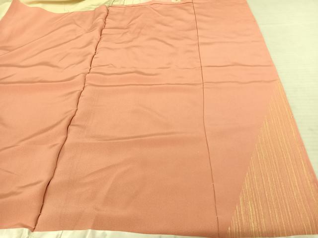 平和屋着物●訪問着 友禅 雪輪花文 暈し染め 金銀彩 丹後ちりめん 仮絵羽 正絹 逸品 未使用 AABF0729fy