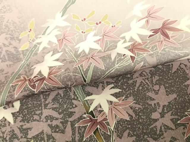 平和屋着物●訪問着 友禅 作家物 枝花文 暈し染め 正絹 逸品 AABF0745fy