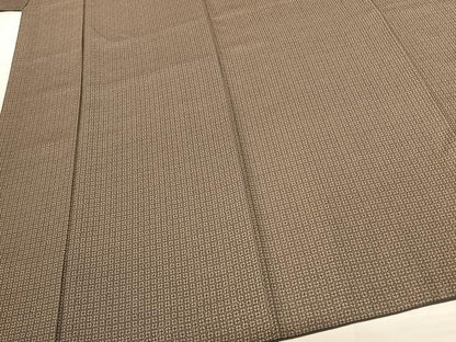 平和屋着物●お召 変わり市松文 正絹 逸品 AABF0749fy