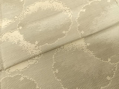 平和屋着物●本場大島紬 白大島 雪輪文 正絹 逸品 AABF0751fy