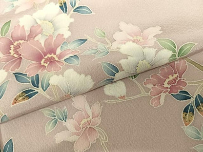 平和屋着物●訪問着 友禅 作家物 枝花文 暈し染め 正絹 逸品 AABF0756fy