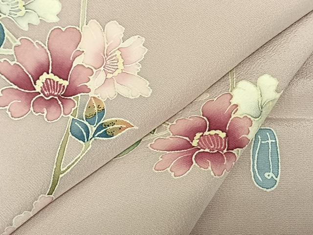 平和屋着物●訪問着 友禅 作家物 枝花文 暈し染め 正絹 逸品 AABF0756fy