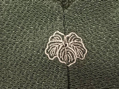 平和屋着物●訪問着 友禅 刺繍 枝花文 暈し染め 金彩 鬼しぼ縮緬 正絹 逸品 AABF0759fy