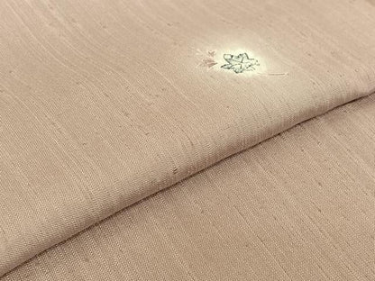 平和屋着物▽上質な紬 単衣 絞り 舞葉文 正絹 逸品 AABF0762jh