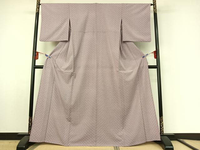 平和屋着物▽小紋　単衣　敷松葉文　洗える着物　AABF0764jh 平和屋着物▽小紋 単衣 敷松葉文 洗える着物 AABF0764jh