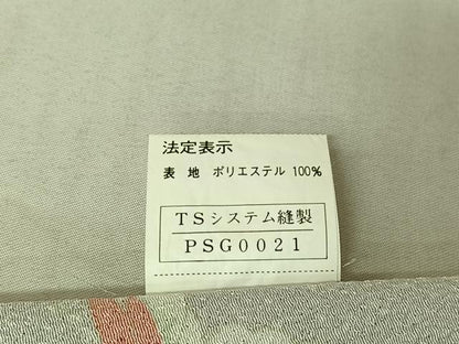 平和屋着物▽小紋 単衣 花蝶文 洗える着物 AABF0765jh