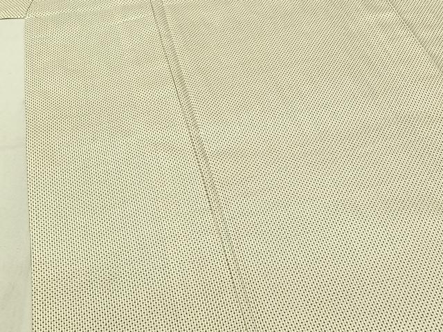 平和屋着物▽本場大島紬 白大島 単衣 7マルキ 正絹 逸品 AABF0768jh