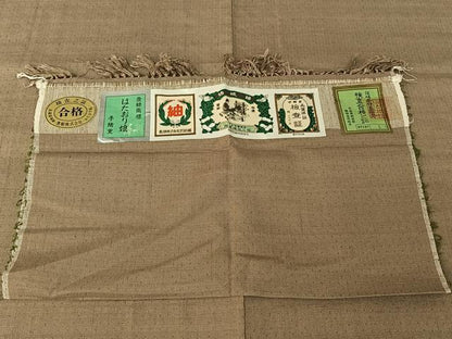 平和屋着物▽結城紬 奥順 はたおり娘 単衣 蚊絣 証紙付き 正絹 逸品 AABF0770jh