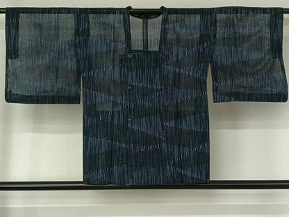平和屋着物▽道行コート　スリーシーズン　春夏秋　塵除け　切嵌文　正絹　逸品　AABF0778jh