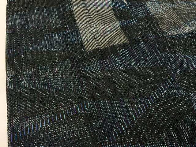 平和屋着物▽道行コート　スリーシーズン　春夏秋　塵除け　切嵌文　正絹　逸品　AABF0778jh