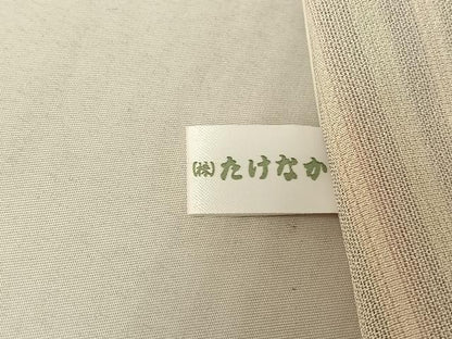 平和屋着物▽本塩沢 単衣 やまだ織 縞 証紙付き 正絹 逸品 AABF0781jh
