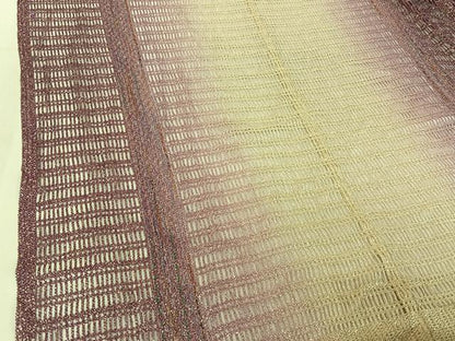 平和屋着物▽袖なし道行コート スリーシーズン 春夏秋 塵除け 霞文 正絹 逸品 AABF0783jh